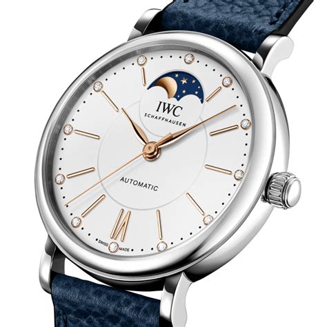 iwc portofino automatic moon phase review|iwc schaffhausen moon phase.